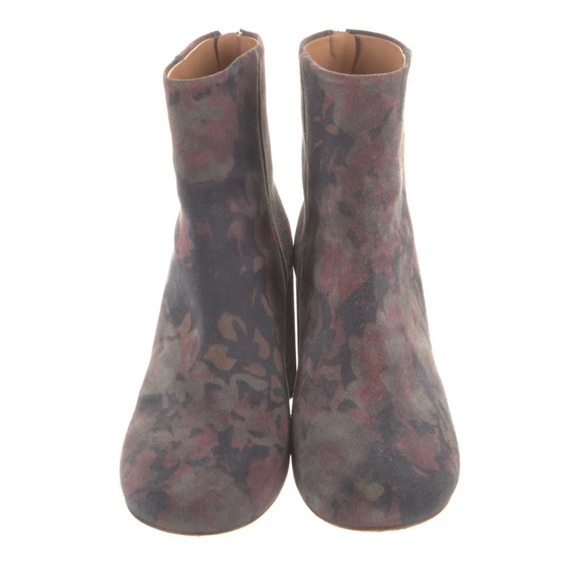 Maison Martin Margiela Floral Suede Boots 39.5 - Picture 1 of 6
